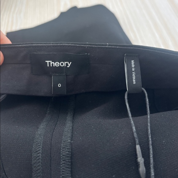Theory Black Slim Crop Pants NWT - Picture 3 of 7